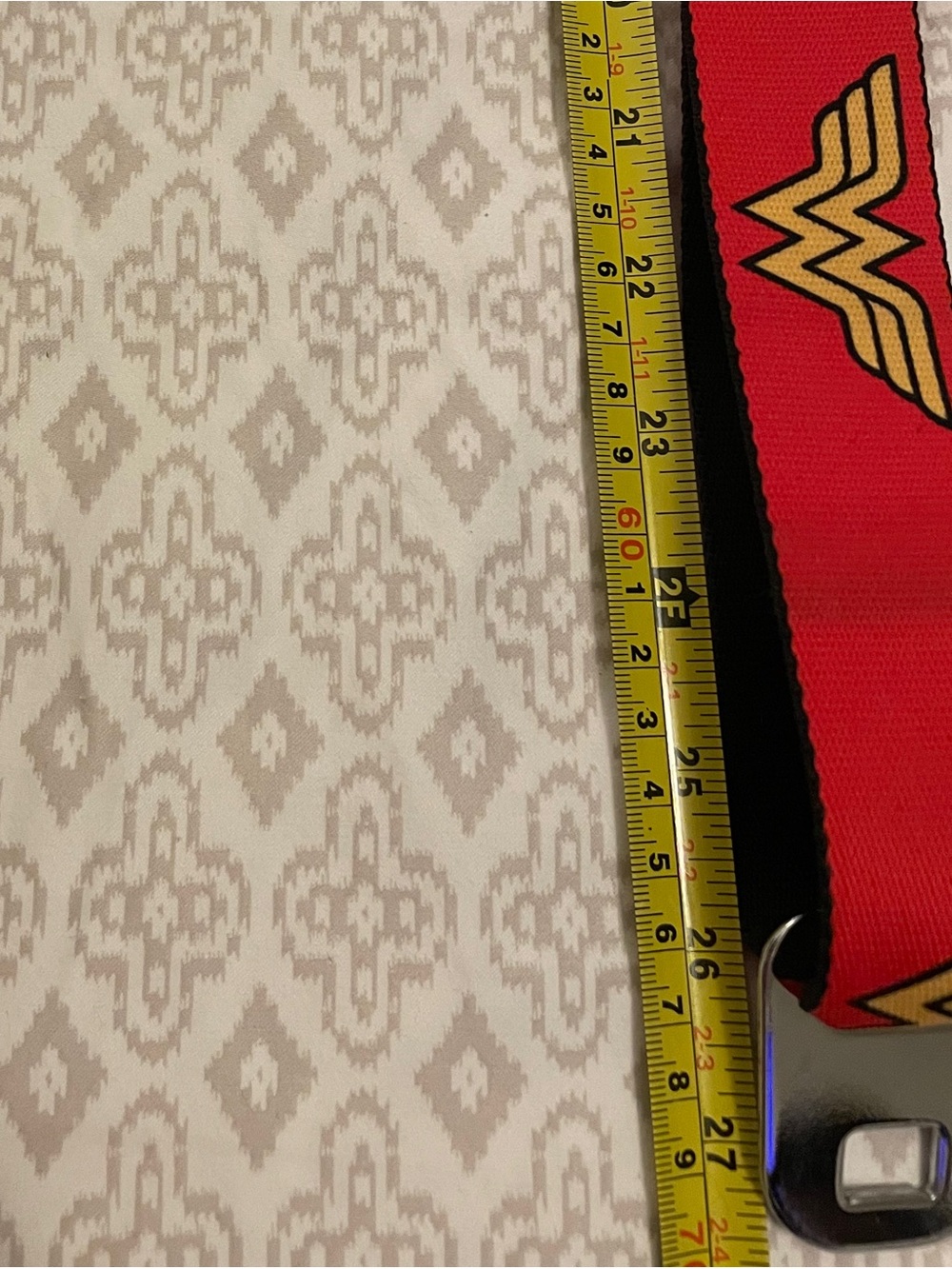 Buckle Down Red and Black Logo Seatbelt Style Belt adjustable - Picture 6 of 8